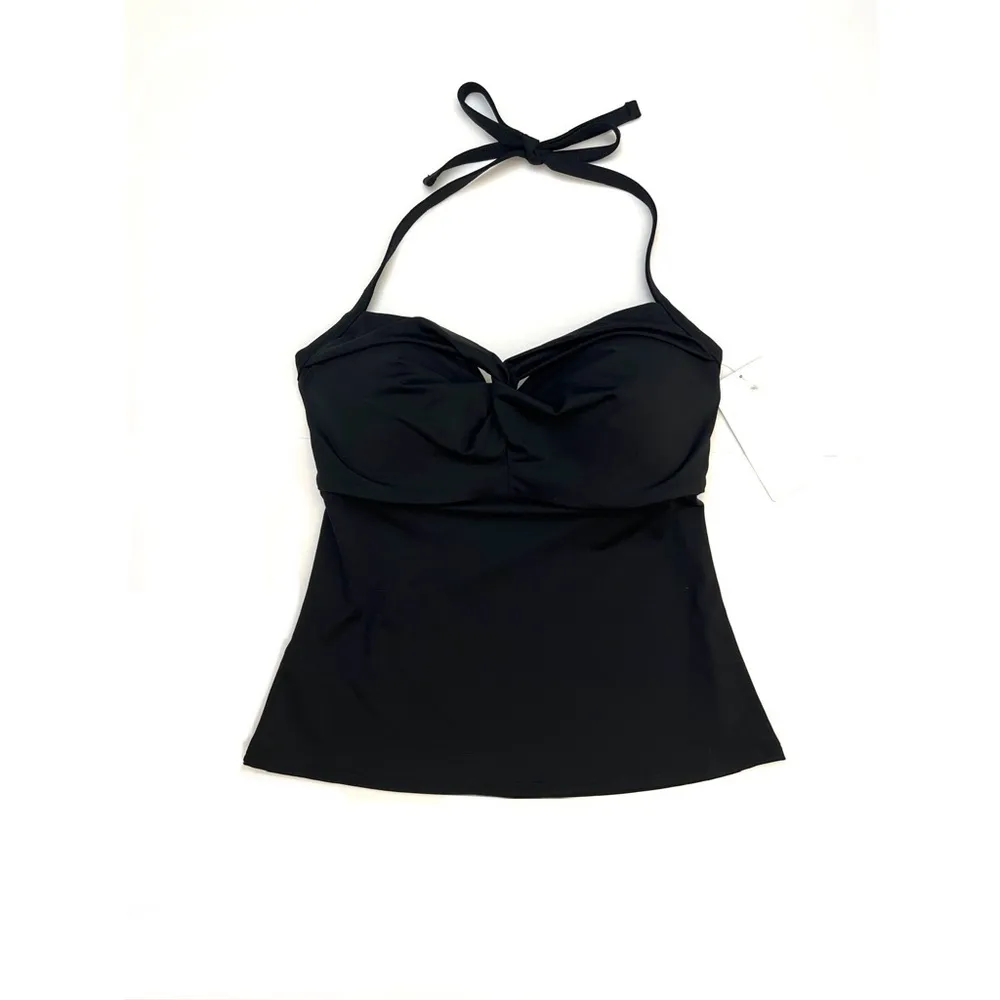 Athleta Black Hampton Bra Cup Tankini Swim Top Sz 34D/DD Women - Image 7
