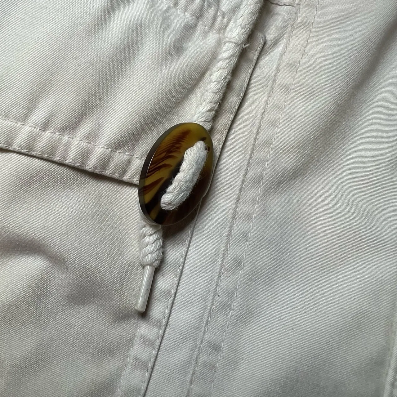 London Fog Jacket Womens 14 Beige Vintage Utility Anorak Drawstring Outdoorsy‎ - Image 12