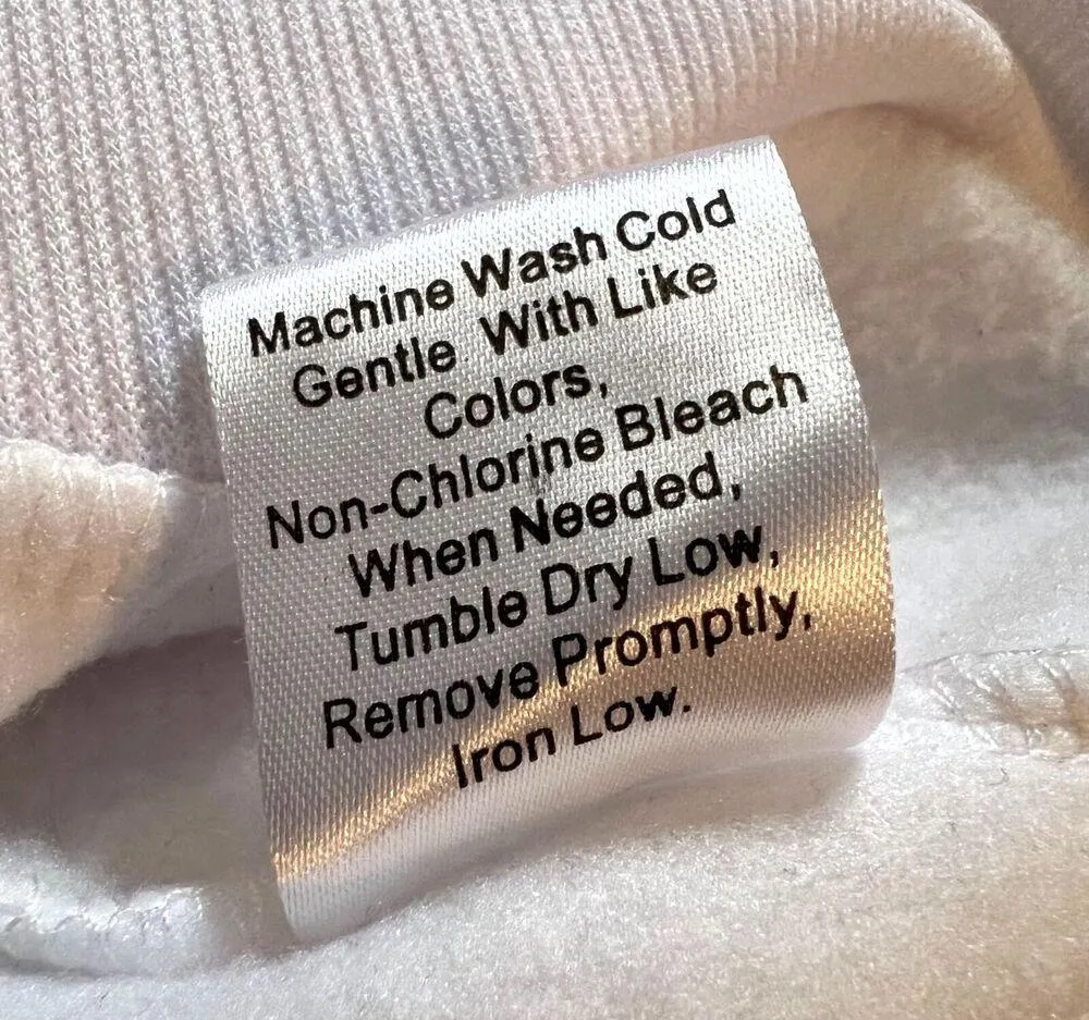 Unisex Adults Graphic Print Sweatshirt Pullover Positivity Energy Healer White Size L - Image 5