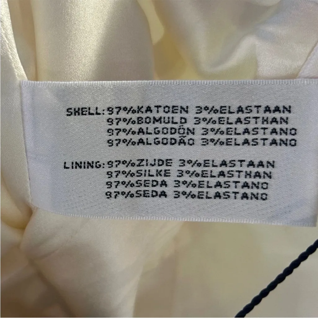 Ralph Lauren Womens White Square Neck Corset Lace Up Sheath Dress 10 Black Label - Image 9