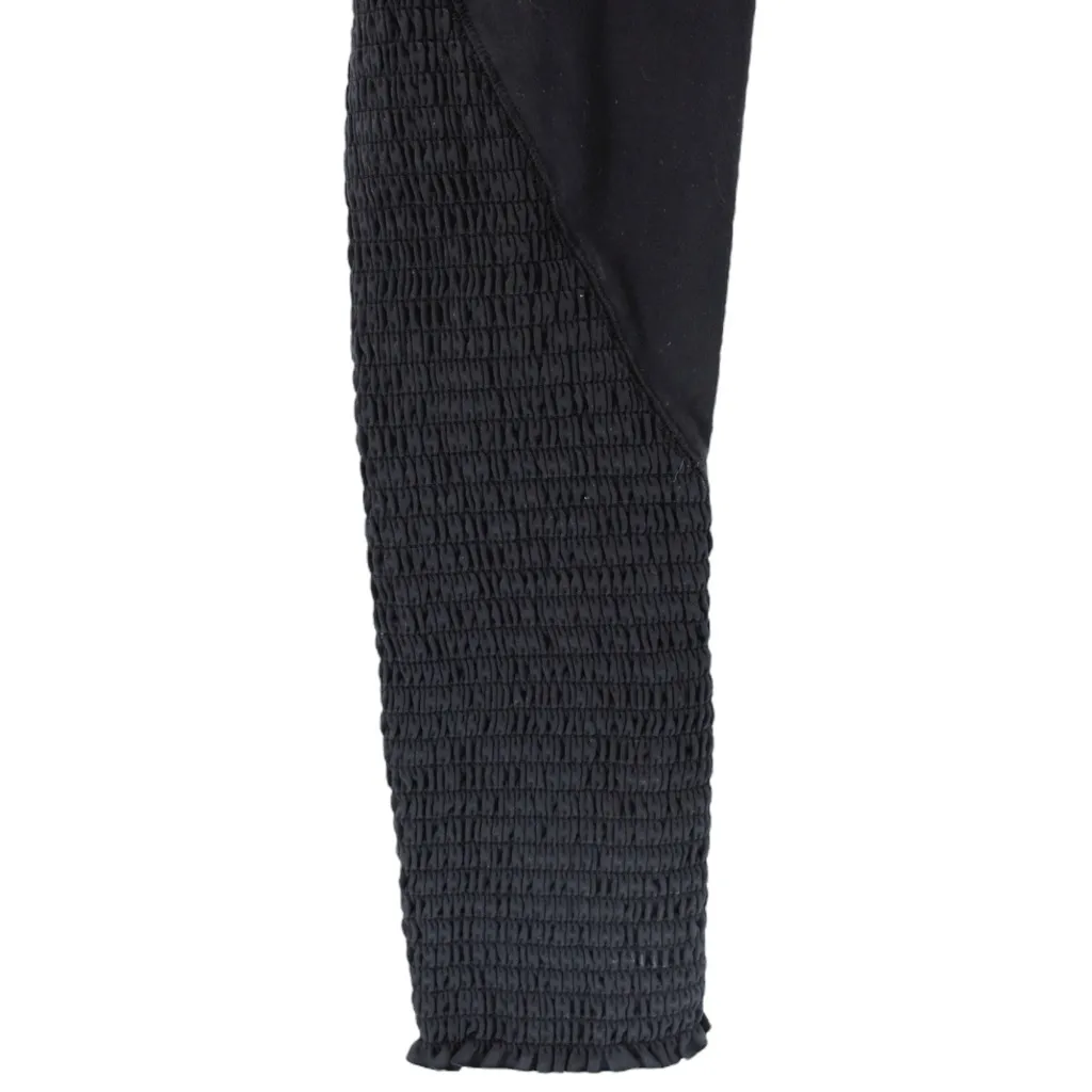 Free People Movement Black Ruched Hem Yoga Dance Leggings Athletic Comfort M Size M - Image 3