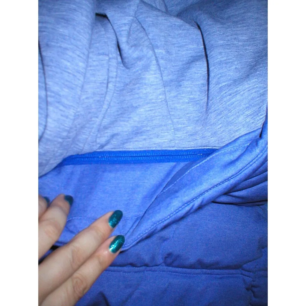 NWT Athleta $148 Womens Heather Purple Vest Detachable Hood M Warm Puffer Cozy - Image 9