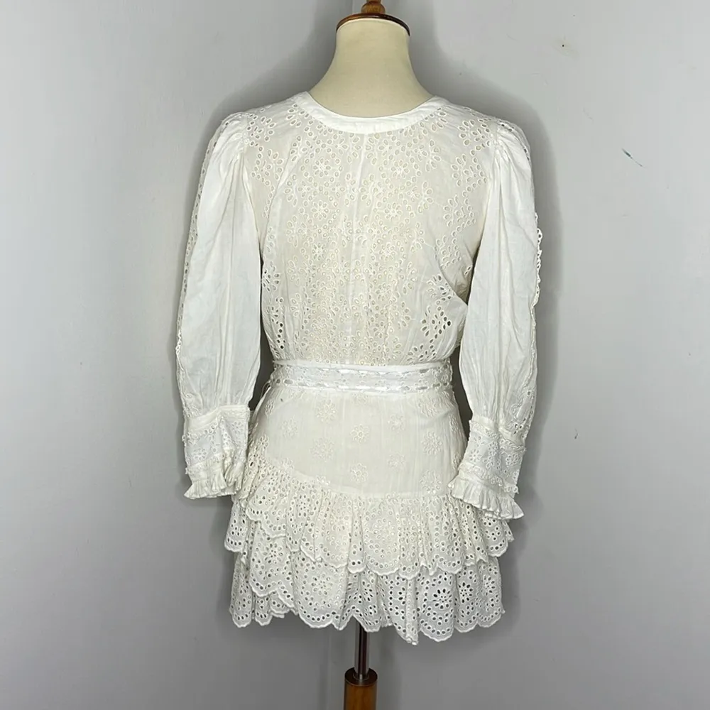 LSF‎ LoveShackFancy Lorelei Dress in Ivory - Image 5