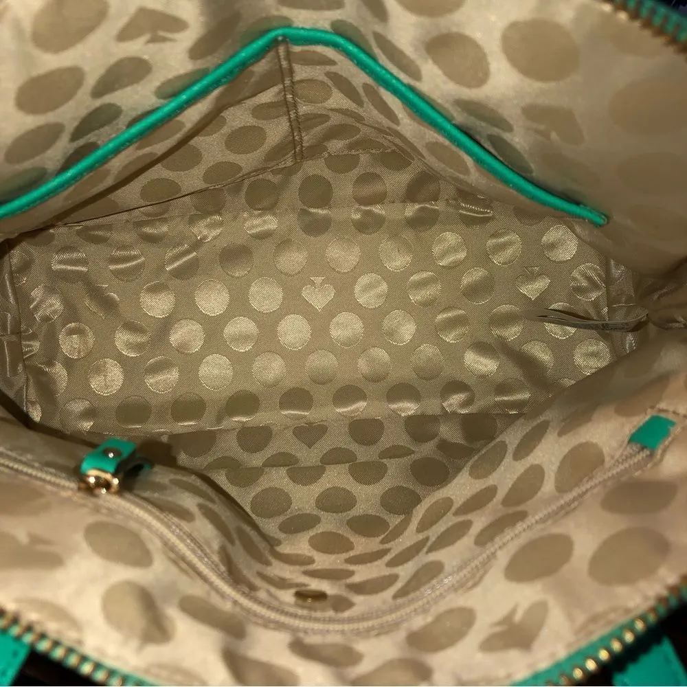 KATE SPADE Mint Green Cedar Street Maise Leather Satchel Crossbody - Image 9