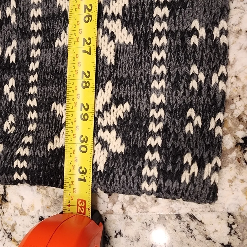 infinity scarf  grey white black - Image 3