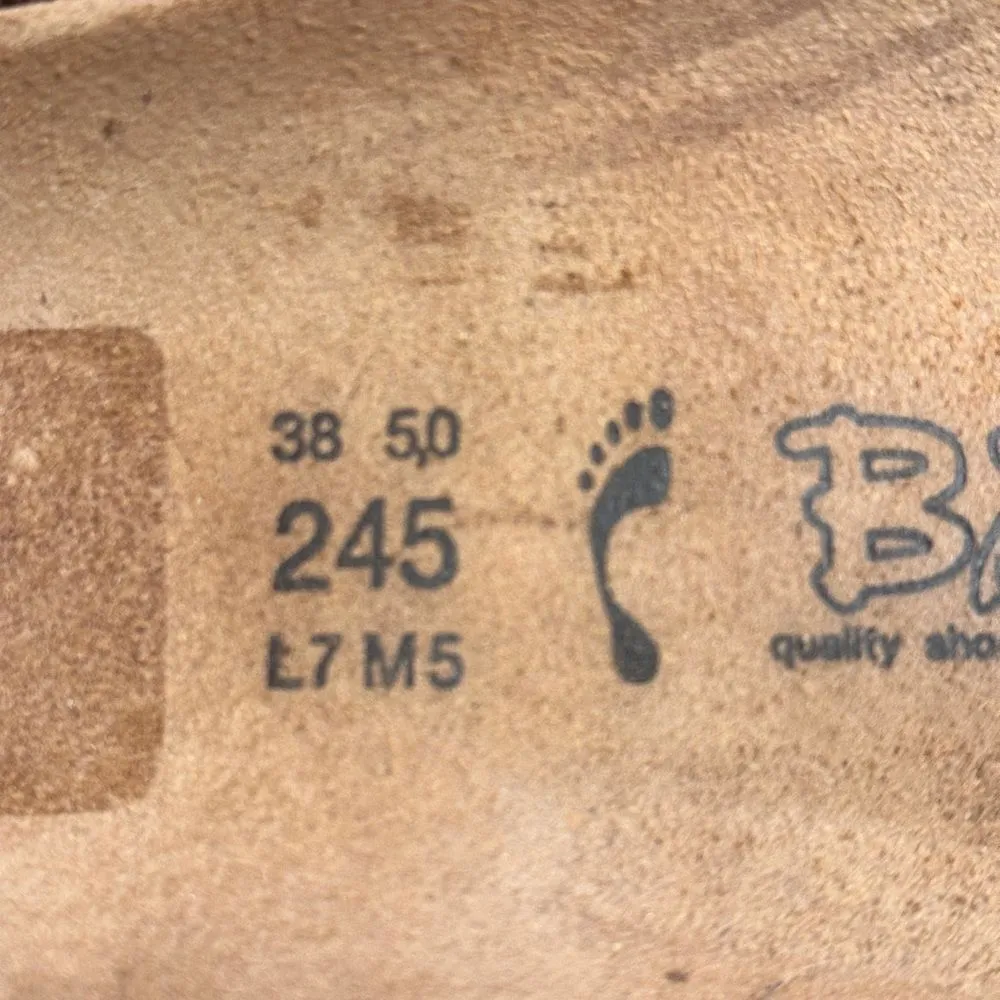 Birkenstock Birkies Women’s Blue Dog Sandals Sz 38 /8 - Image 6