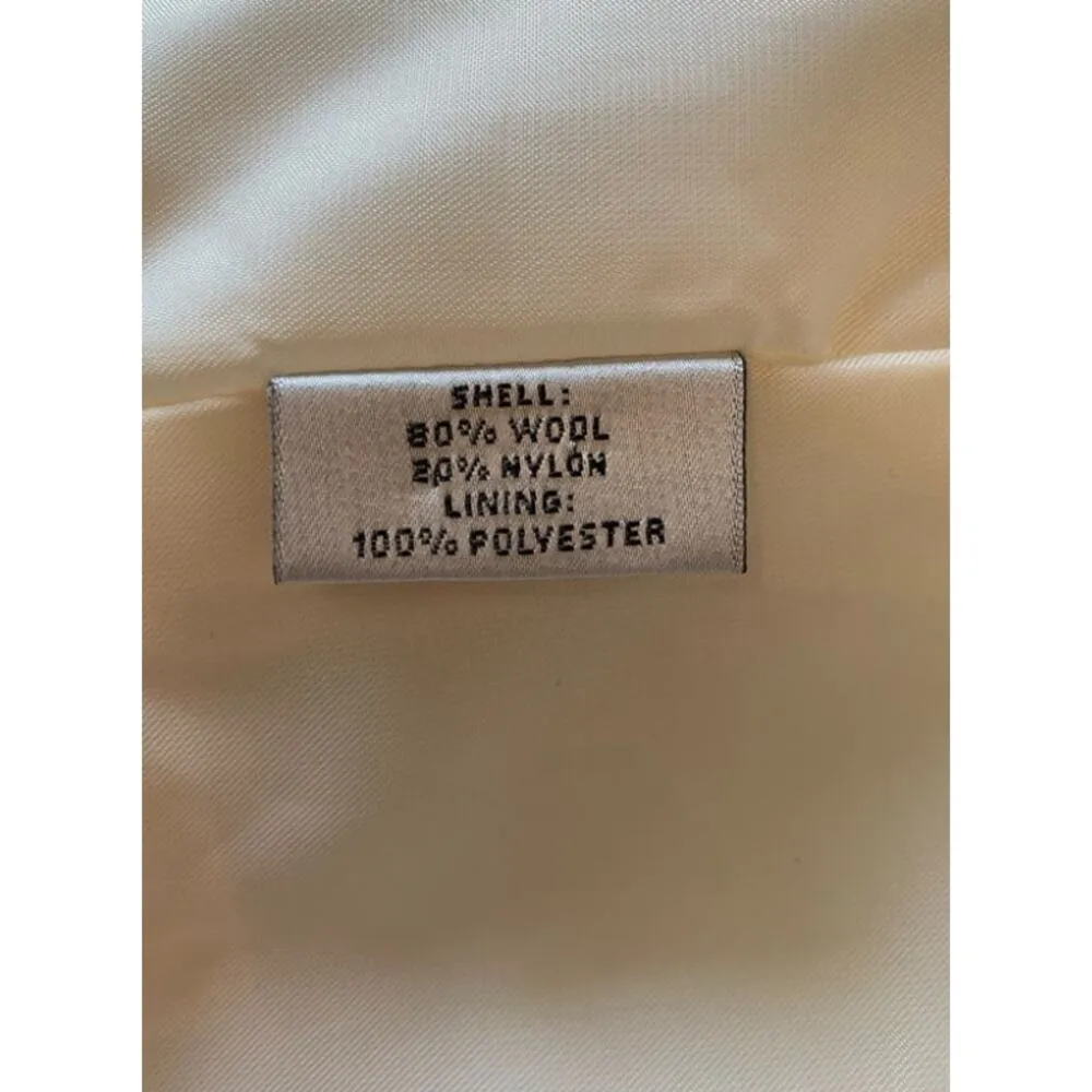 Preston & York wool blend peacoat double breasted size 12 Black - Image 4