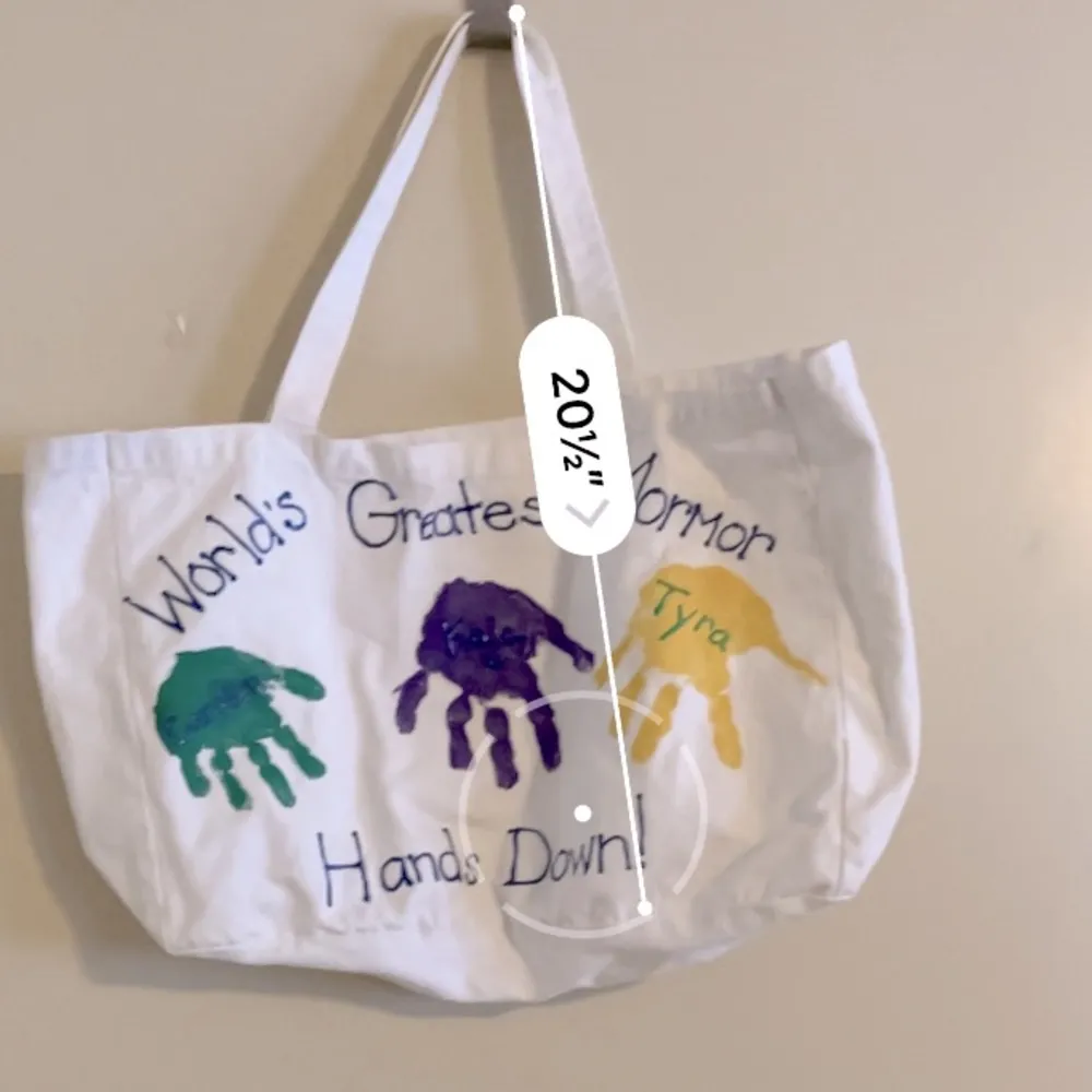 Mormor Tote World's Greatest Mormor Hands Down tote bag 100%COTTON CANVAS TOTE - Image 3