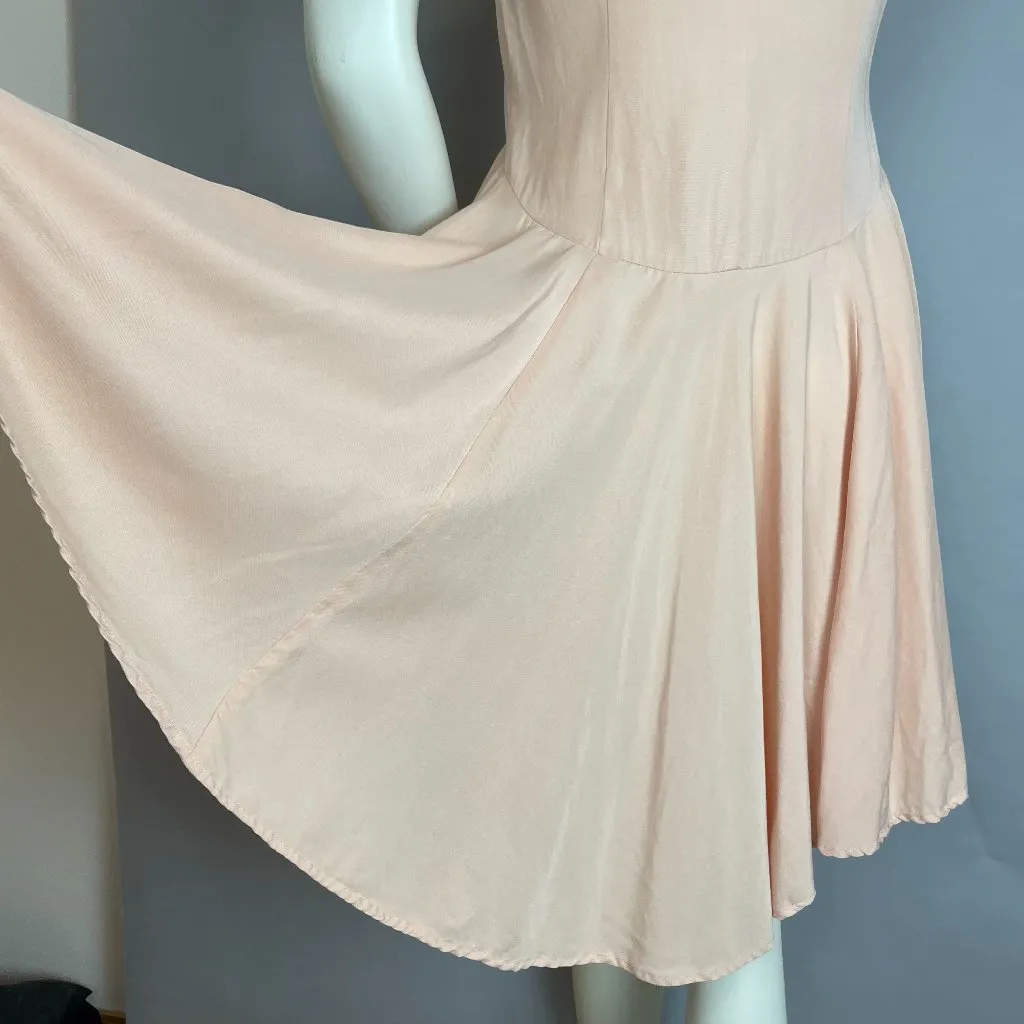 DO+BE Dress High Low Hem Button-Up Women Size Small Light Pink Sleeveless Collar - Image 12