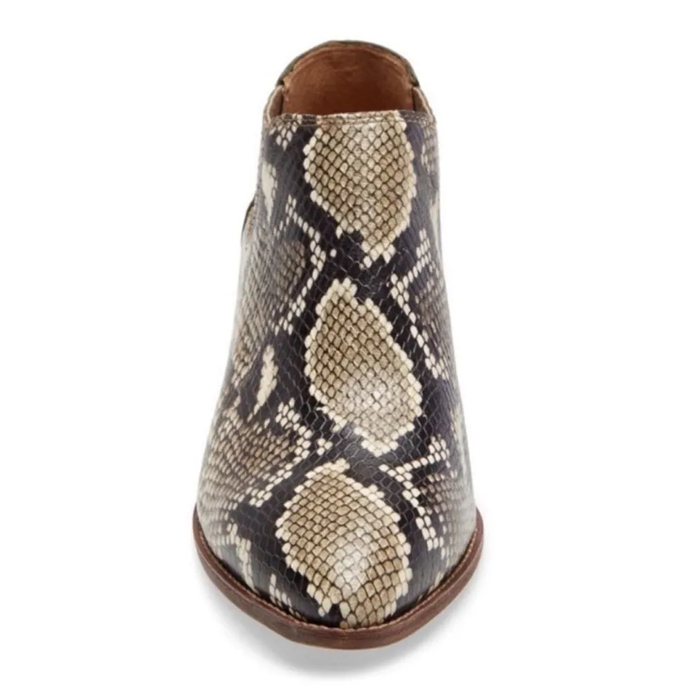 Madewell Chelsea Snakeskin Boots Leather Upper Size 8 - Image 2