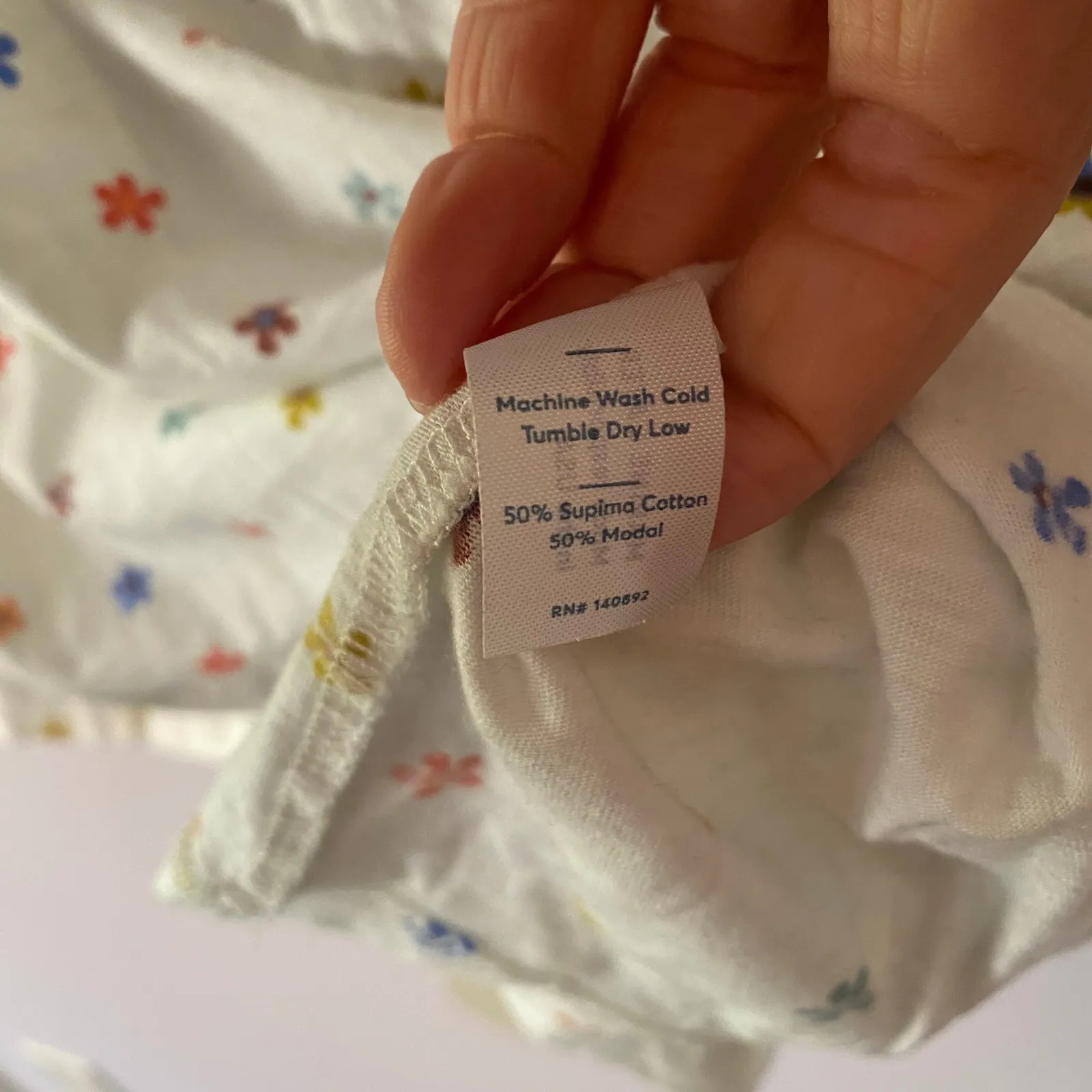 Marine Layer Daisy Swing White Floral Short Sleeve Tee T-Shirt Women's Medium - Image 9