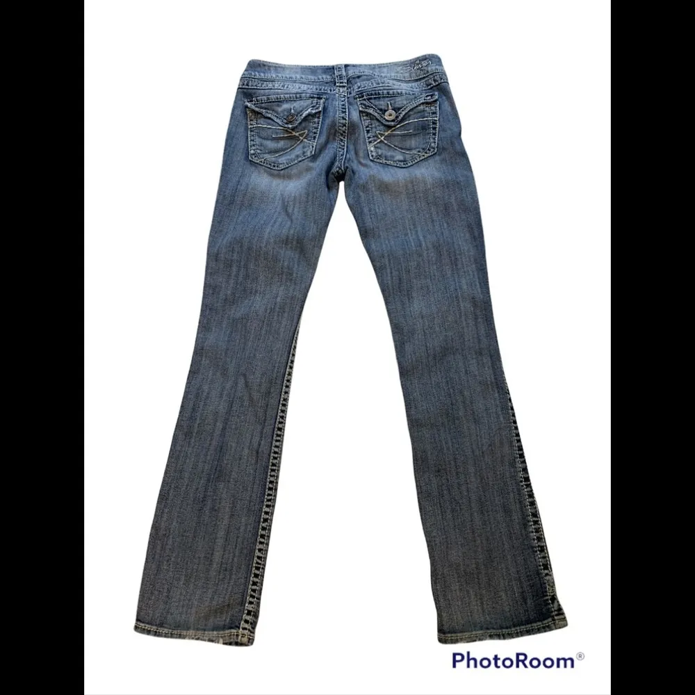 Silver McKenzie Distressed Slim Bootcut Jeans - Image 2