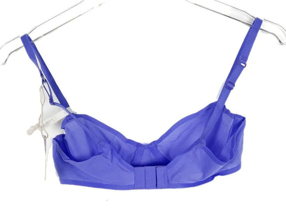 NWT Aerie SMOOTHEZ Mesh Unlined Balconette Bra Underwire Purple Size 36D NEW - Image 5