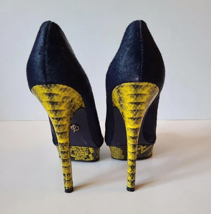 Rachel Roy Navy Fur Booties 7 - Image 6