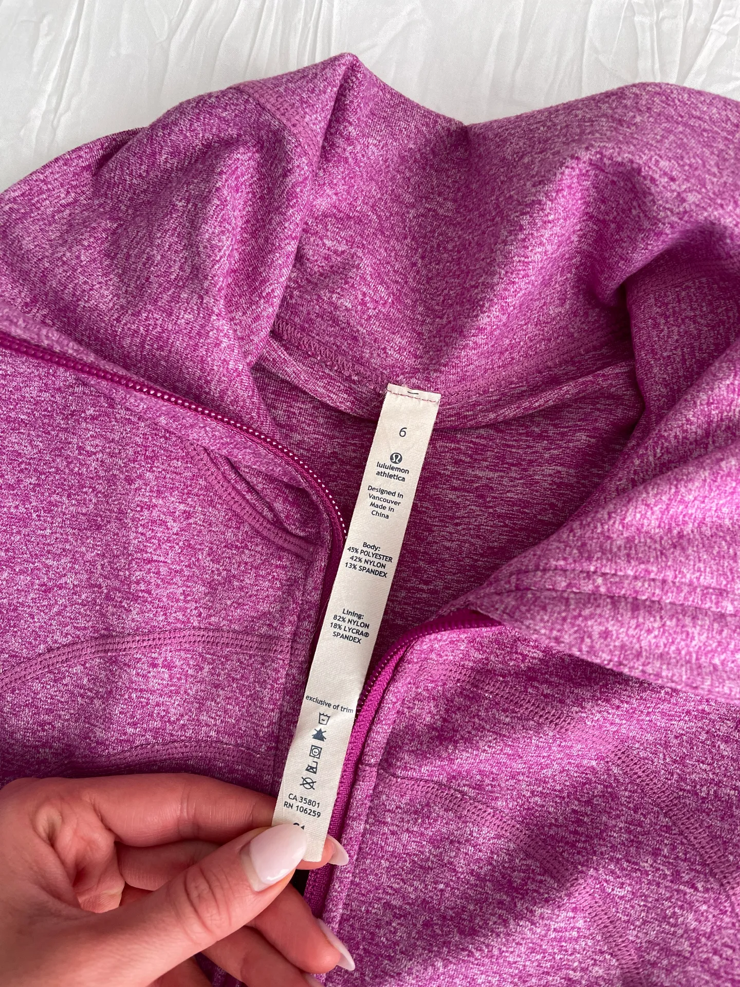 Magenta Zip Up Jacket - Image 7