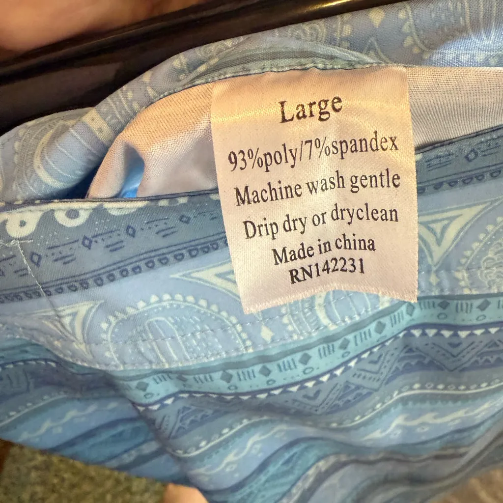 Ripskirt Hawaii Large Length 2 NWOT Blue - Image 3