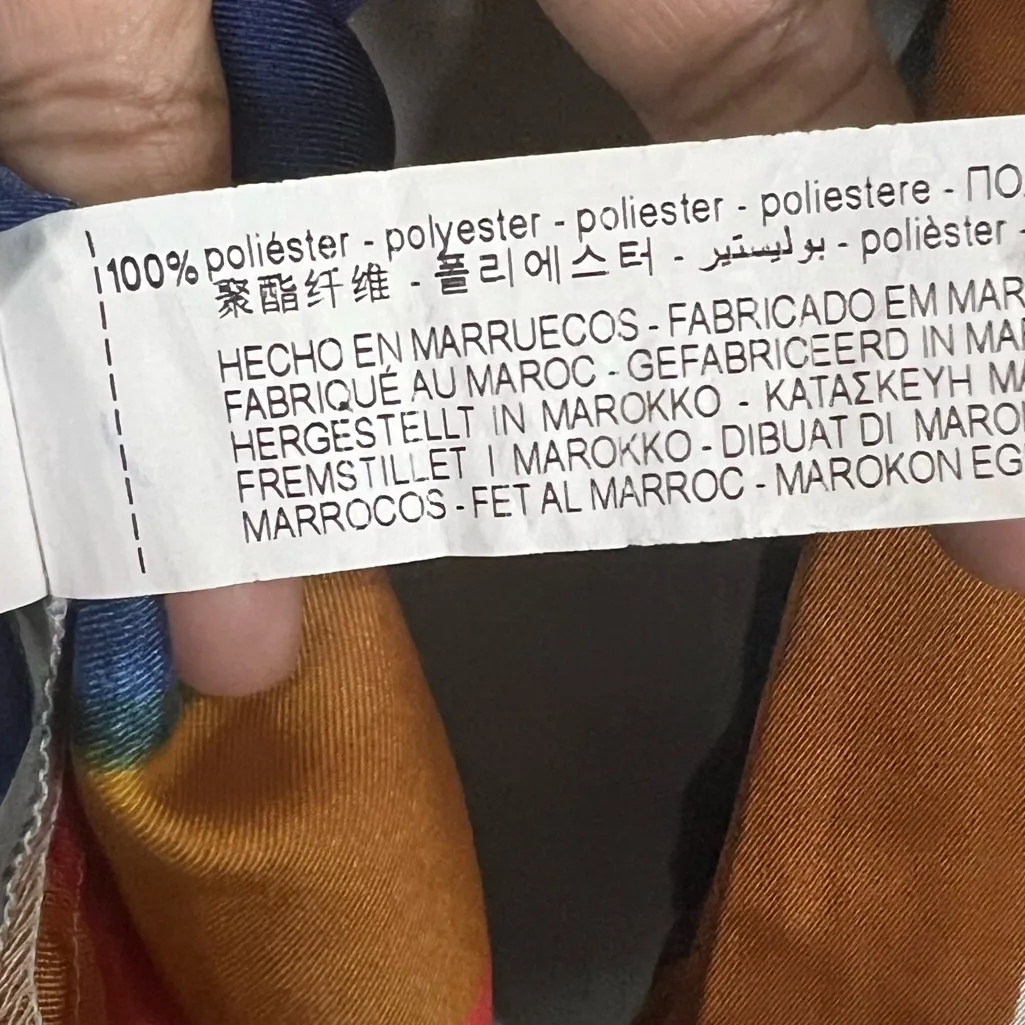 Zara Women’s striped wrap blouse with belt - Size Large - Image 8