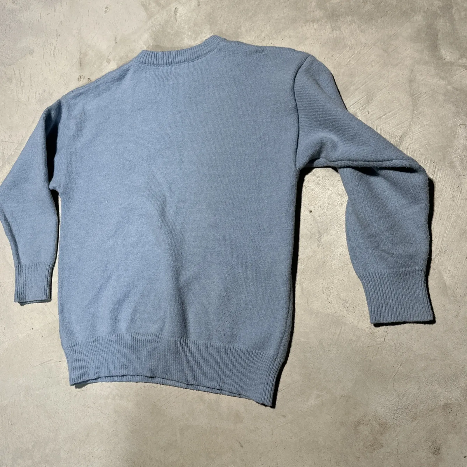 Aelfric Eden Murder Duck Goose Pattern Sweater Unisex SZ Large Blue Crewneck - Image 10