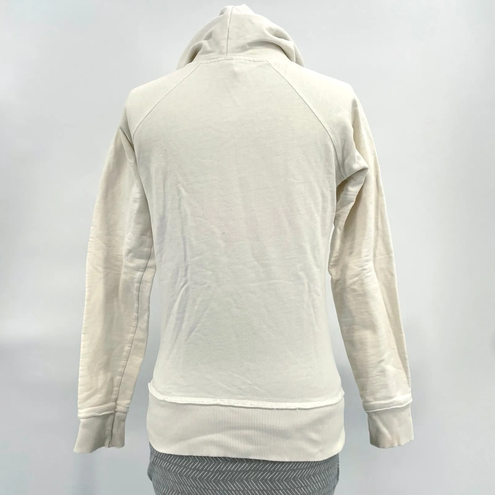 H&M Divided Spaceship Planet Stardust Pullover Hoodie Graphic Cream Retro Size 4 Purple - Image 4