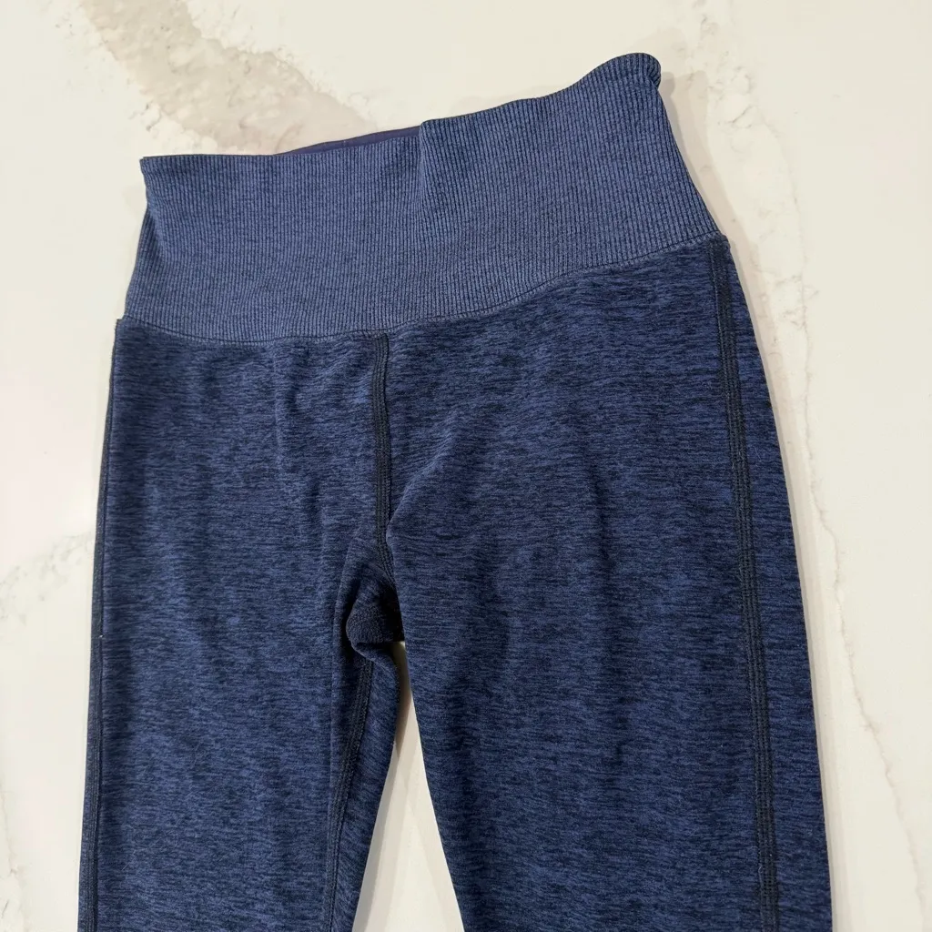 ALO Yoga High-Waist Alosoft Lounge Legging Women’s Small Rich Navy Heather Blue - Image 7