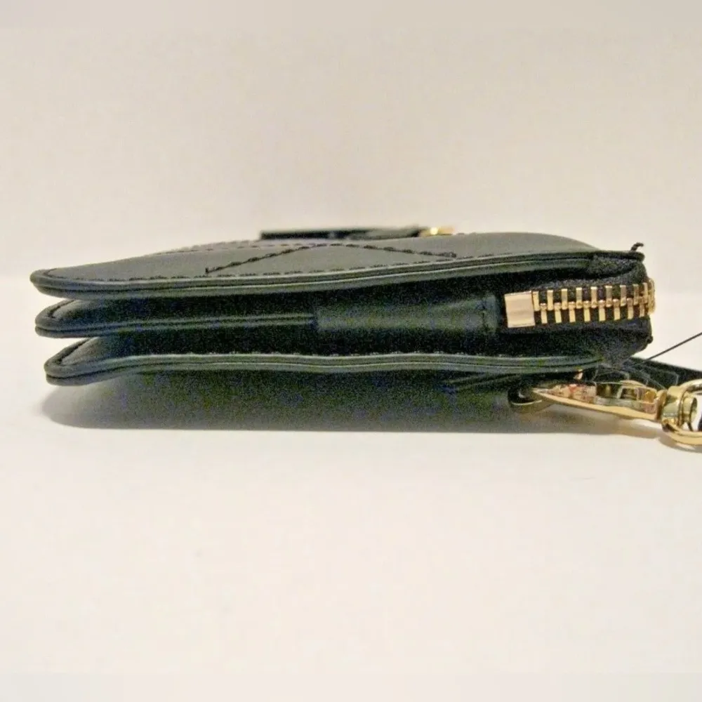 INC Clutch Crossbody Black Removable Strap Tassel Zip Organizer Quilted NWOT - Image 4