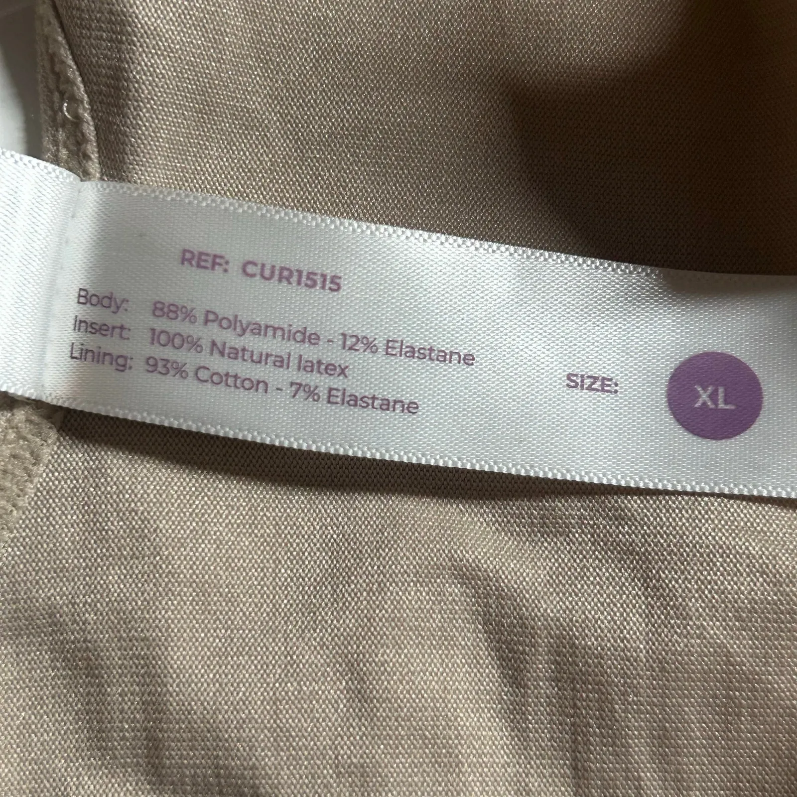 Curveez Ultra Shaping Hip Hugger Slimming Bodysuit Shapewear XL New Nude Tan - Image 7