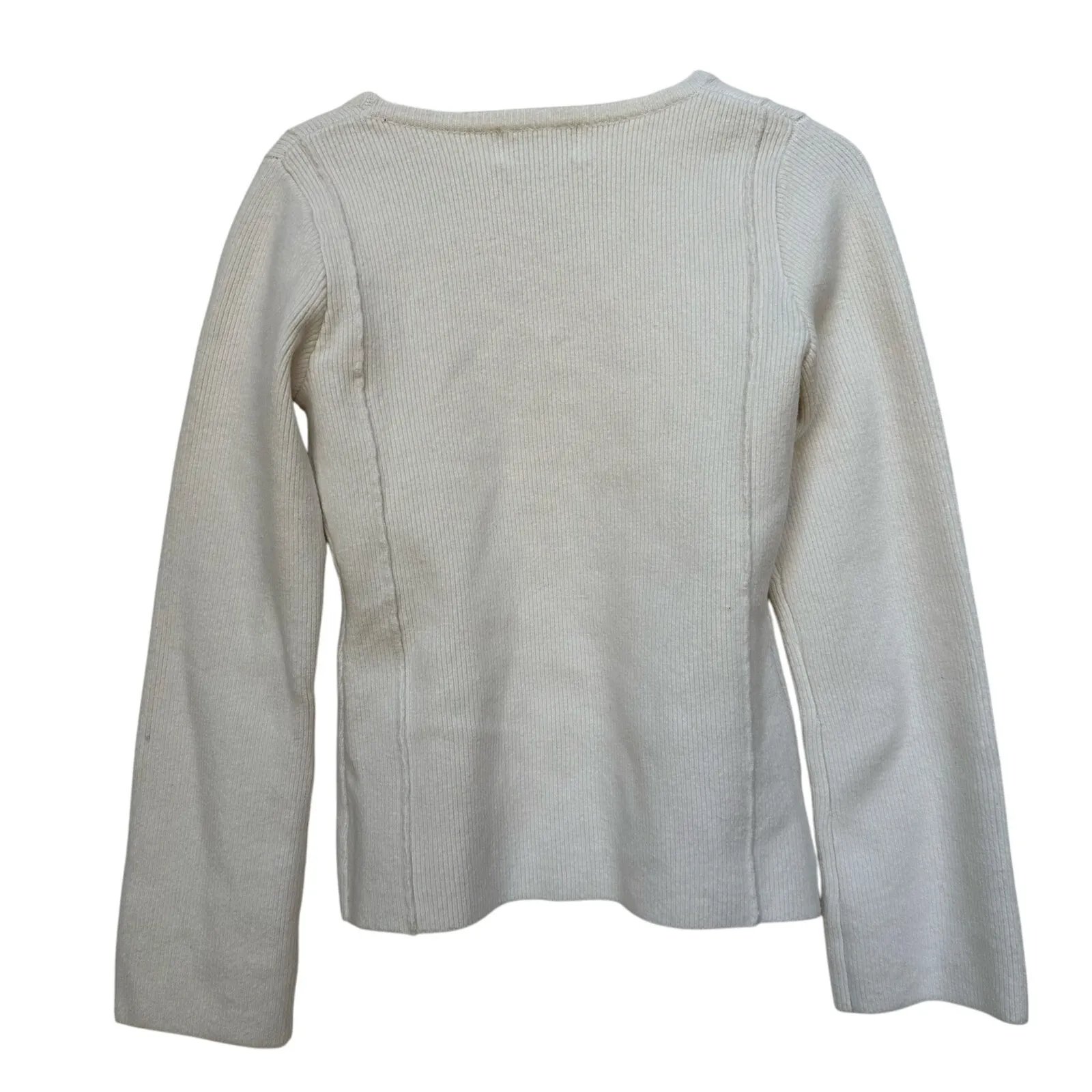 Modern Citizen Organic Cotton Wool Blend Scoop Neck Sweater Medium - Image 3