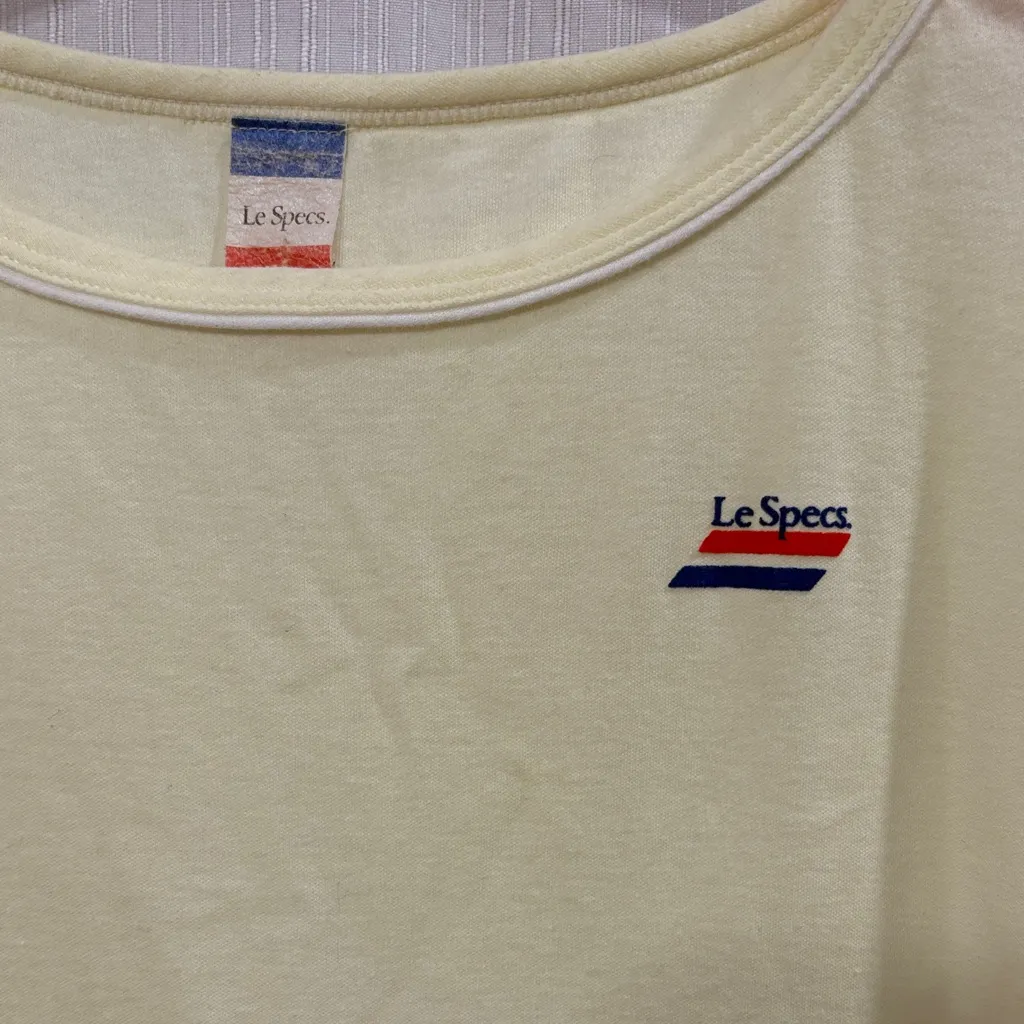 Le Specs Vintage Tennis Dress Yellow Size L - Image 2