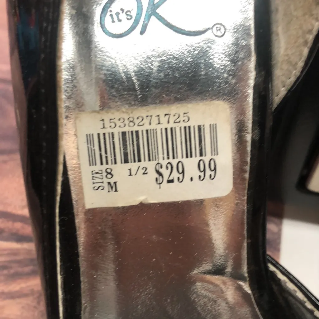 It’s OK sz 8.5 women black shoes - Image 6