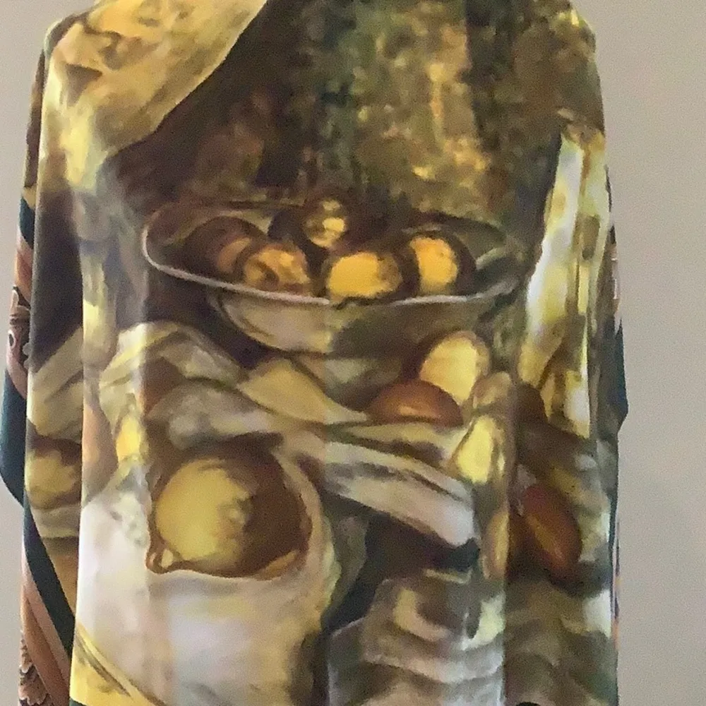 Fruit Pattern Fashion Scarf Green - Image 4