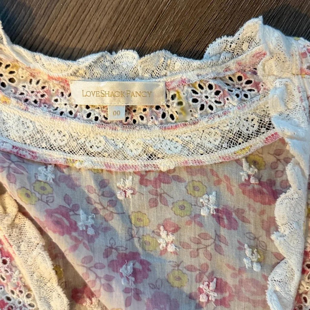 NWOT Loveshackfancy belen dress in lemonade stand - Image 5