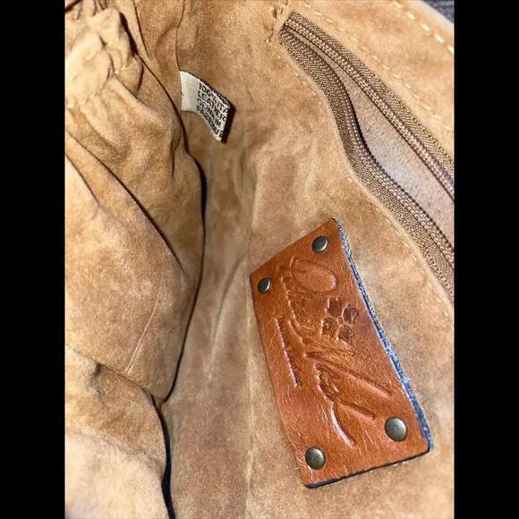 PATRICIA NASH LEATHER‎ WRISTLET W/ FLOWERS - Image 5