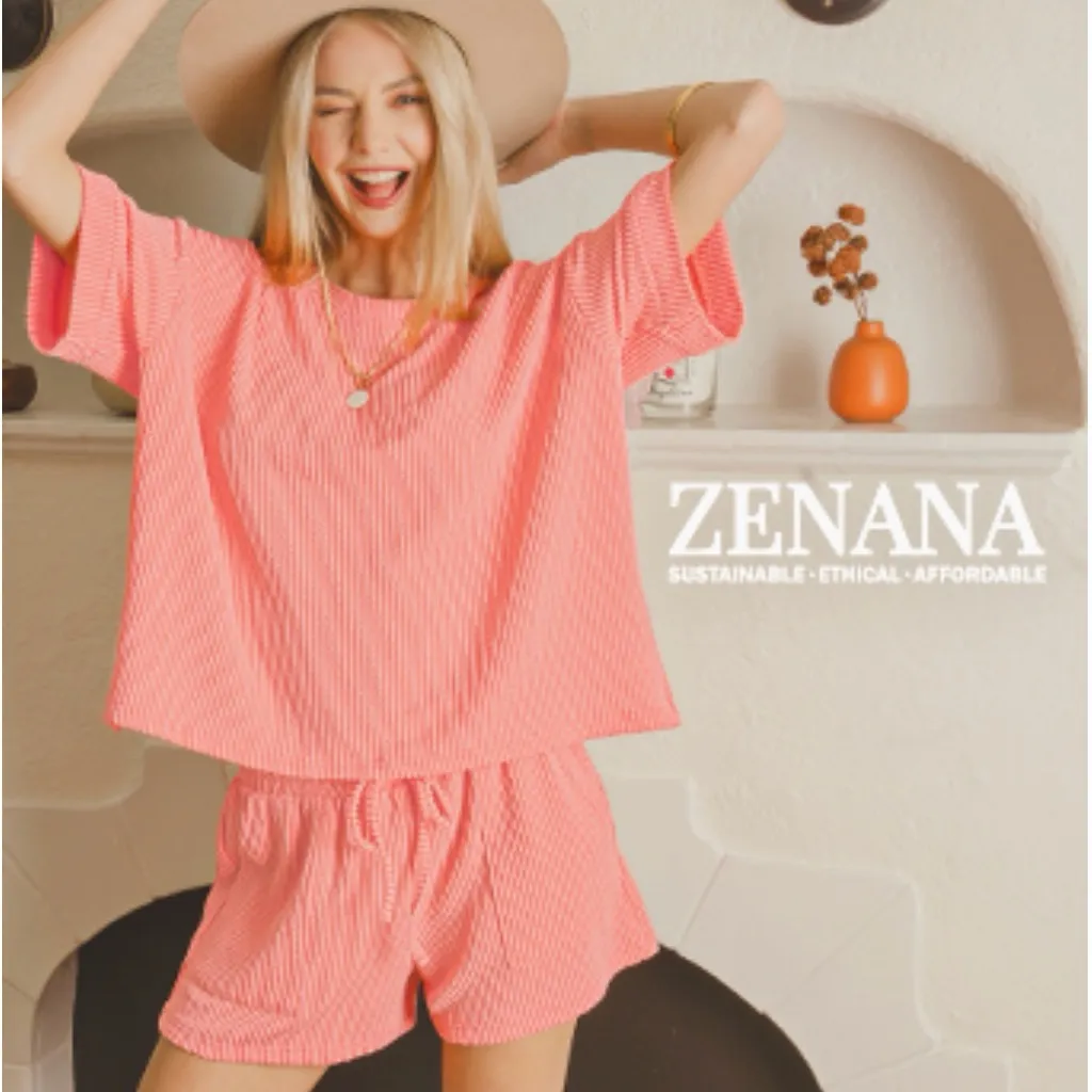 Zenana Windbreaker Athletic Running Shorts Plus Size 1X Smocked Waist Nylon New - Image 3