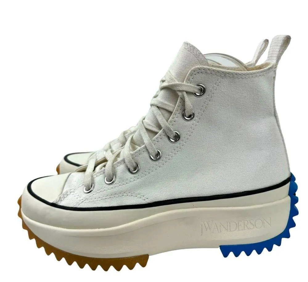 Converse X JW Anderson Run Star Hike Chunky Platform Sneakers White Blue SZ 7.5 - Image 5