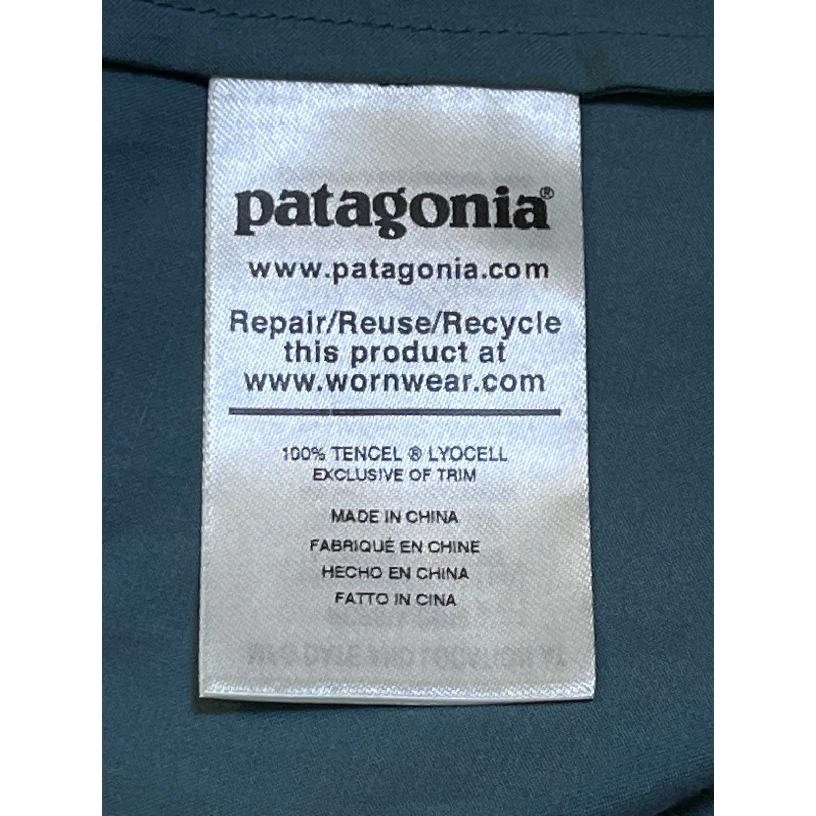 Patagonia June Lake Swing Dress Blue Tencel Lyocell Size M NWT - Image 9