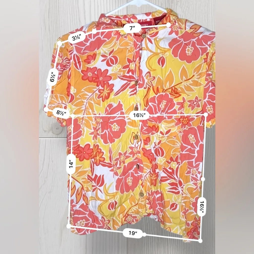 GLORIA VANDERBILT Women’s Floral Casual Button Down Shirt - Image 5