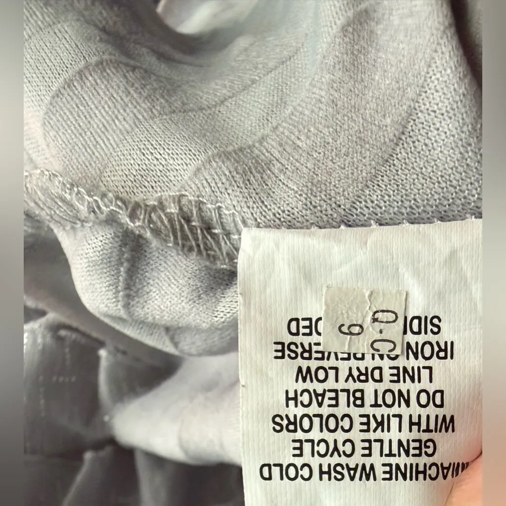 ELEMENTZ Blouse Ruffle Layered Silver Gray Shimmer ≠SIZE L≠ - Image 7