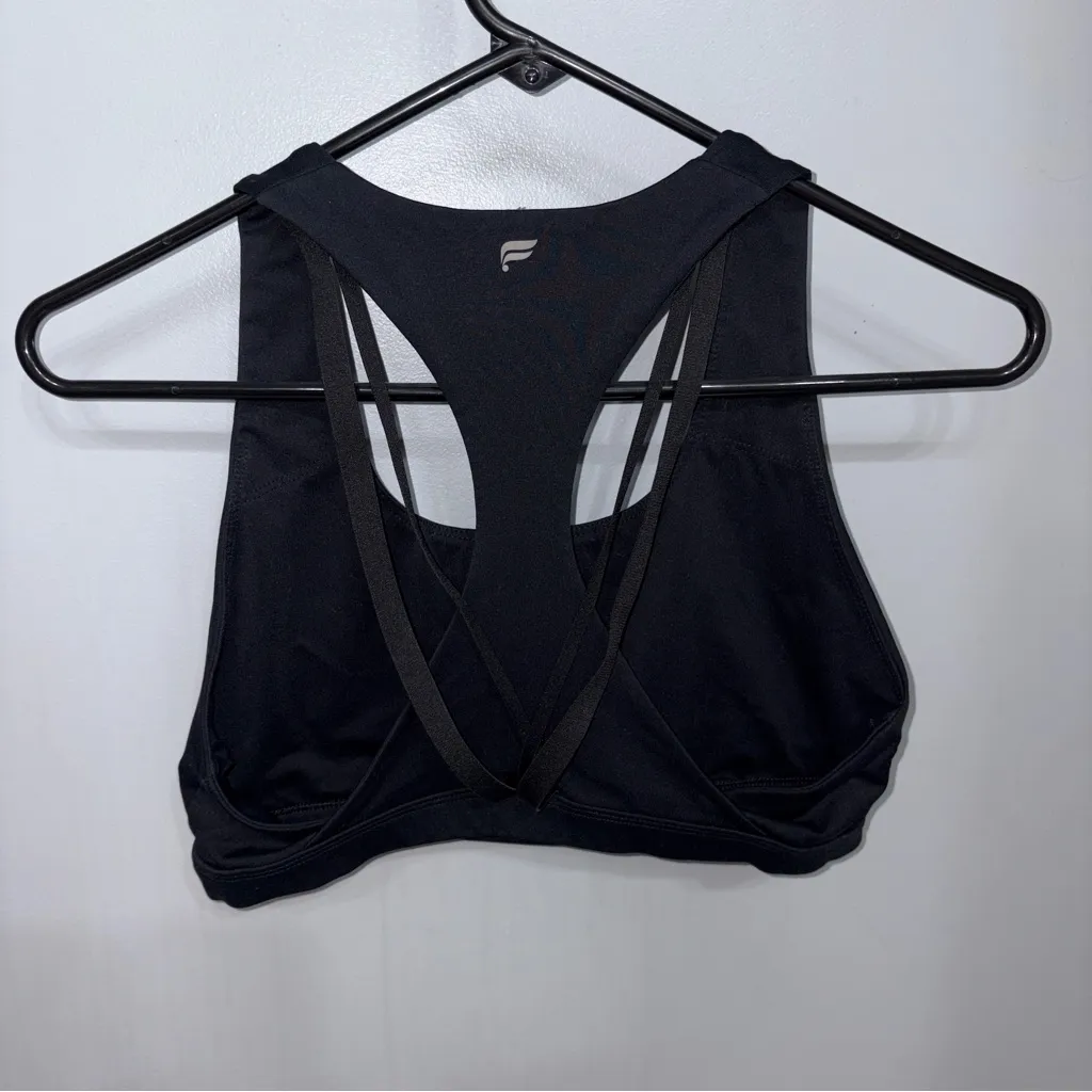 Fabletics Black Sports Bra Size: M - Image 2