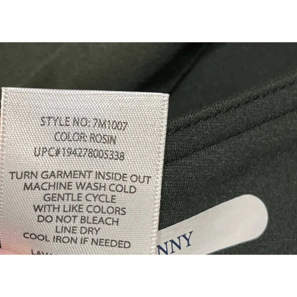 Seven7 Skinny Pants Stretch Dark Green Size 14 High Rise - Image 6