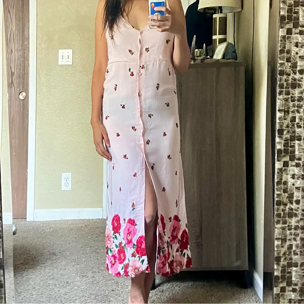 Topshop floral midi dress - Image 2