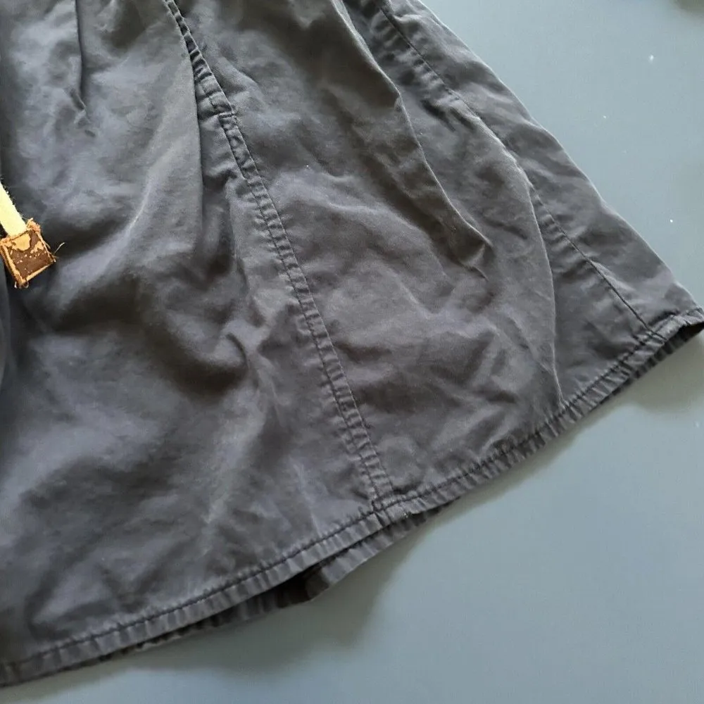 Zara Basic Navy Blue Mini Skirt Drawstrings With Pockets Sz XS Extra Small - Image 5