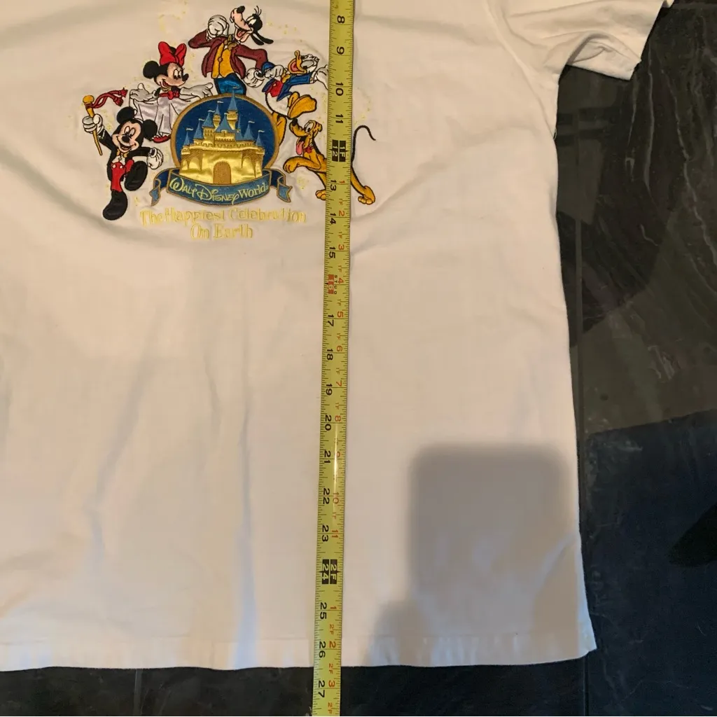 VTG Walt Disney World Happiest Celebration on Earth Embroidered T-shirt Large - Image 7