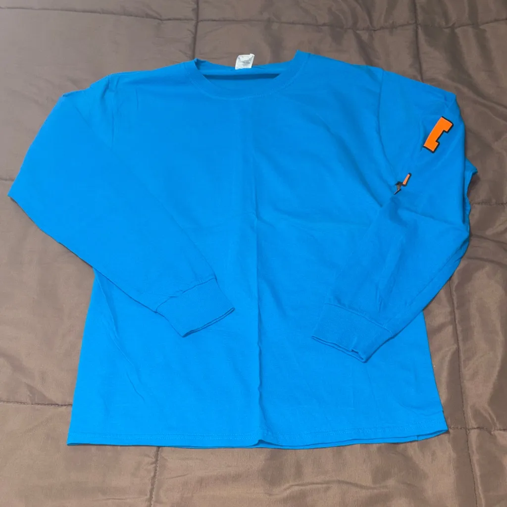 Fruit of the Loom Blue Maui Hawaii Long Sleeve Top - Image 3