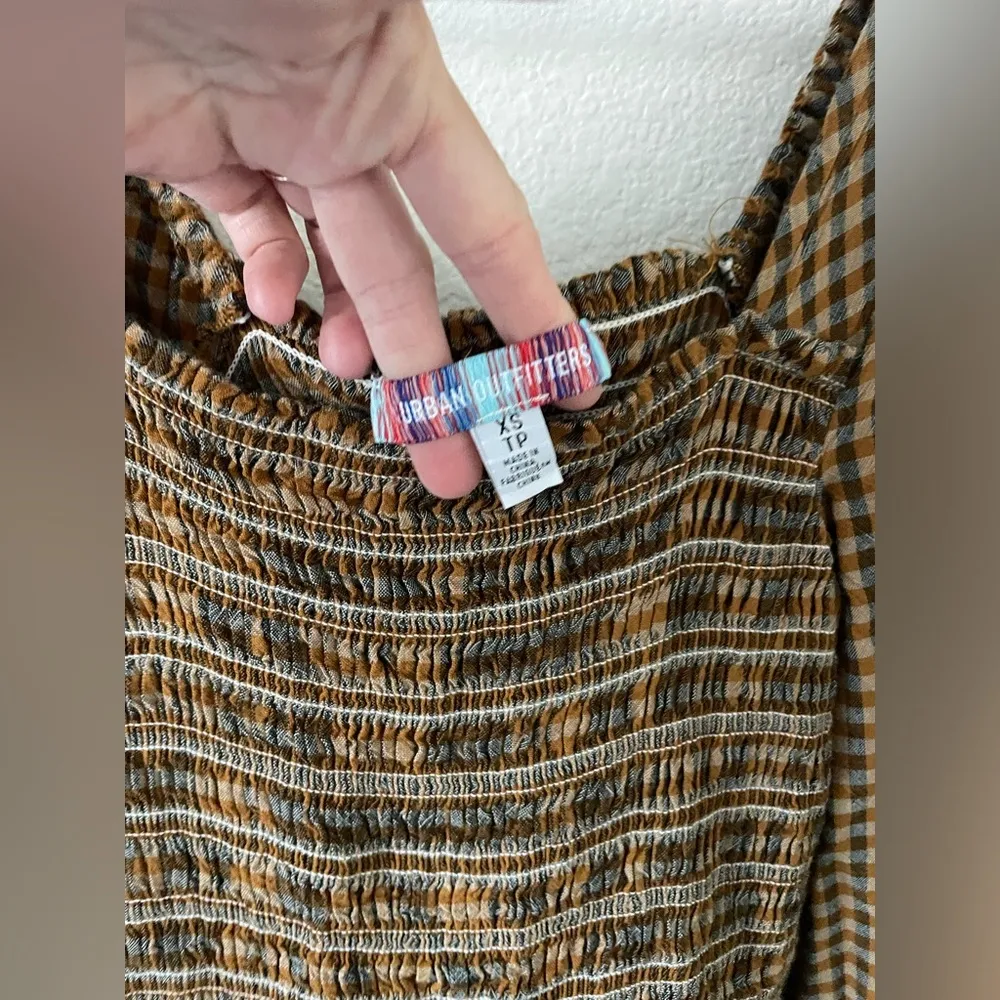 Out From Under Urban Outfitters Gracey Snap-Front Jumpsuit Dress Cotton S - Image 3