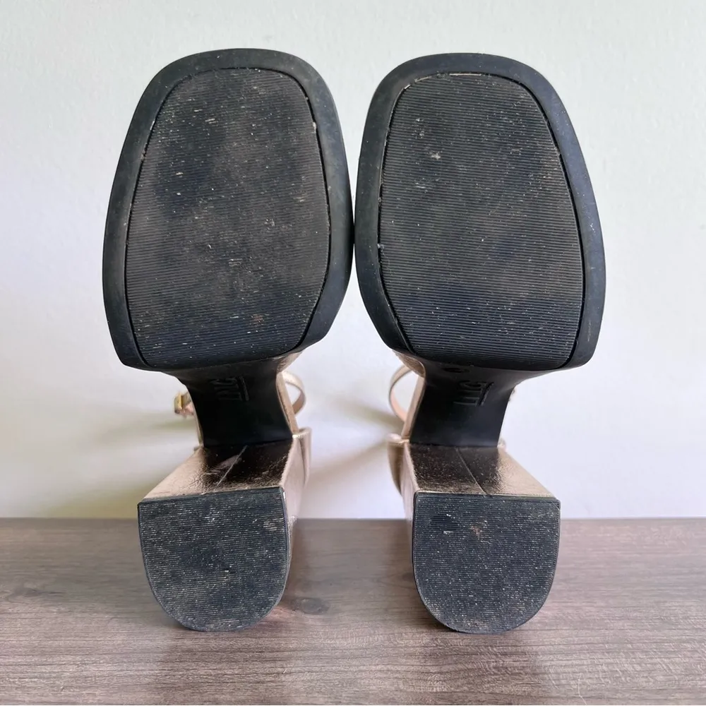 I.N.C. Gold Arya Women's Platform Sandal Size 7.5 #B1225 - Image 14