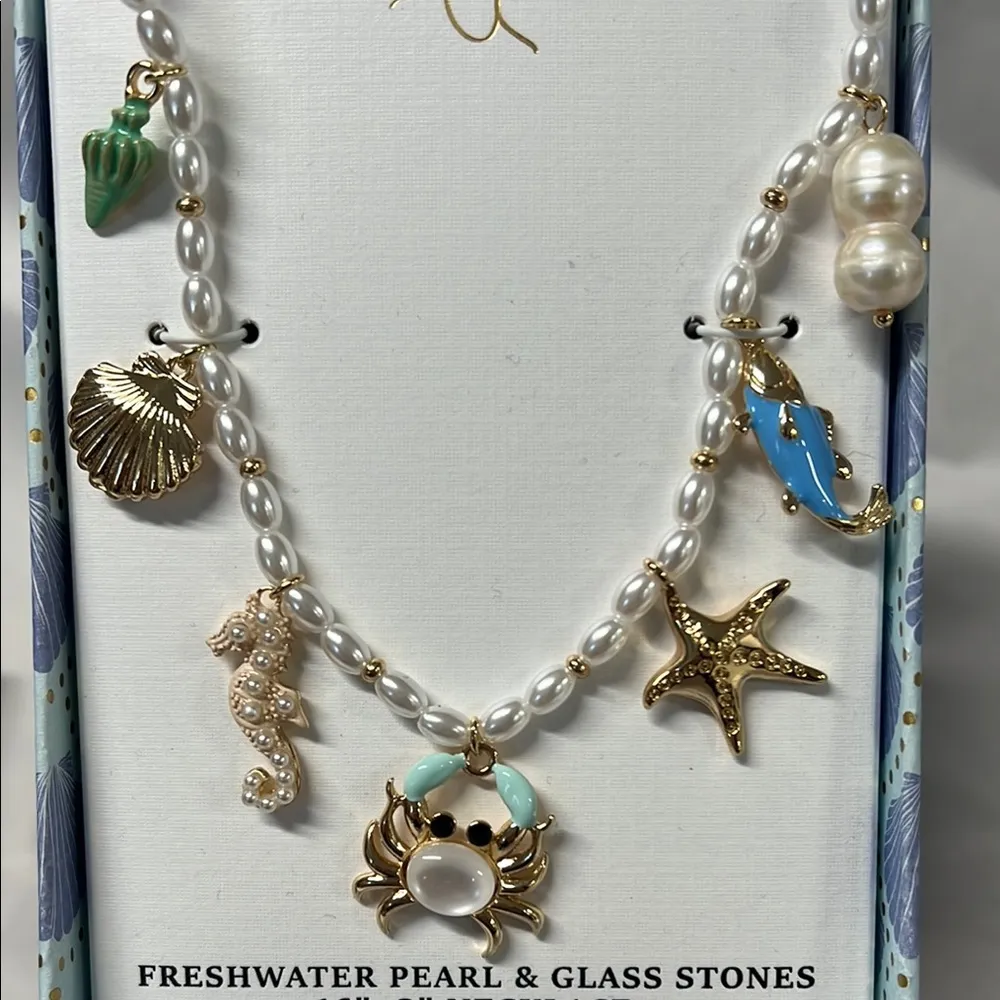 Piper K | Ocean Inspired Charm Necklace 🐟🦀⚓️🌊🐚✨ - Image 3