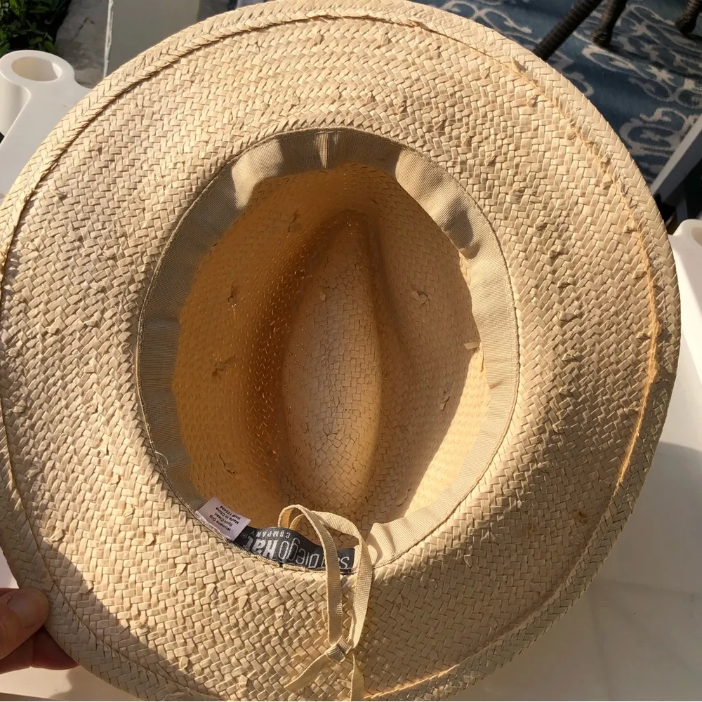 San Diego Hat Company The Out of Office Fedora for Women Ivory Paper Black - Image 5