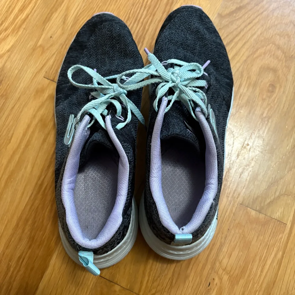 Skechers Arch Fit Comfy Wave Black Lavender Women's Sneakers size 8.5 SN149414 - Image 7