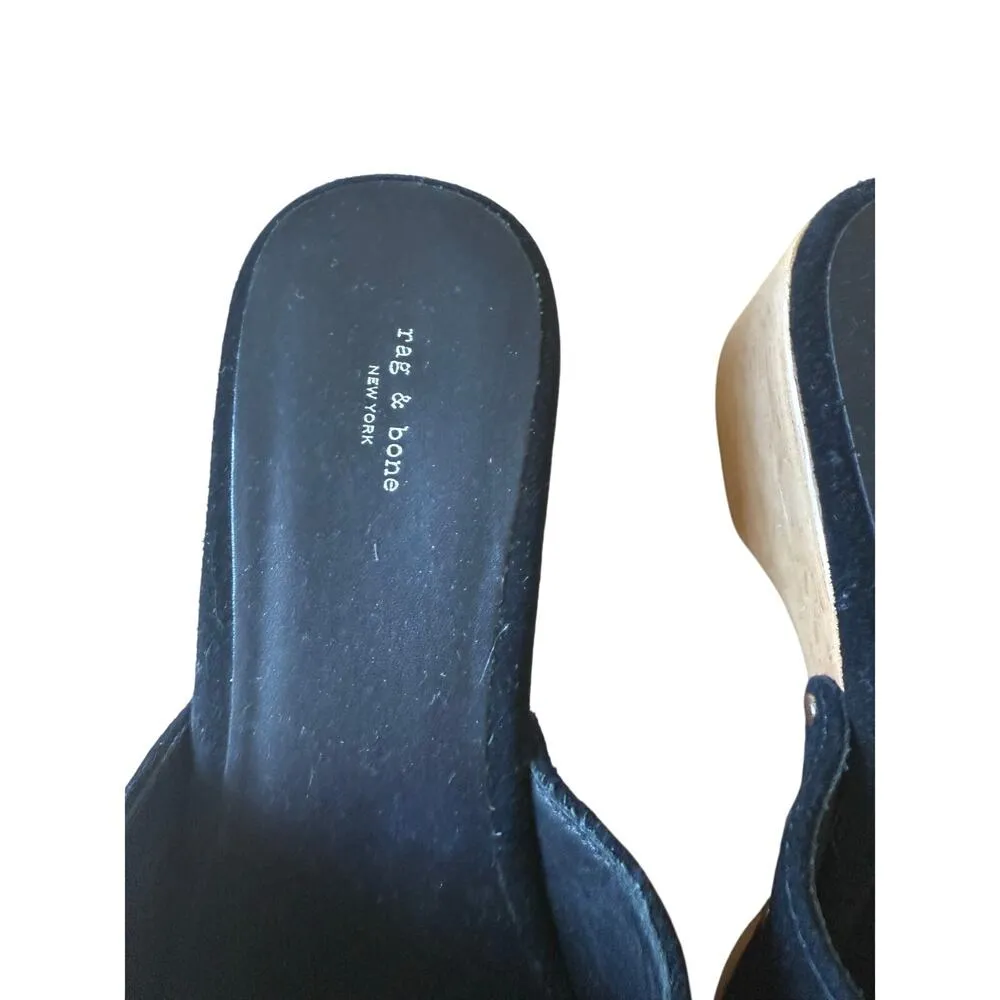 Rag & Bone Mara Clog Slide Slip On Clog Block Heel Size 40 / US 9.5 - Image 7