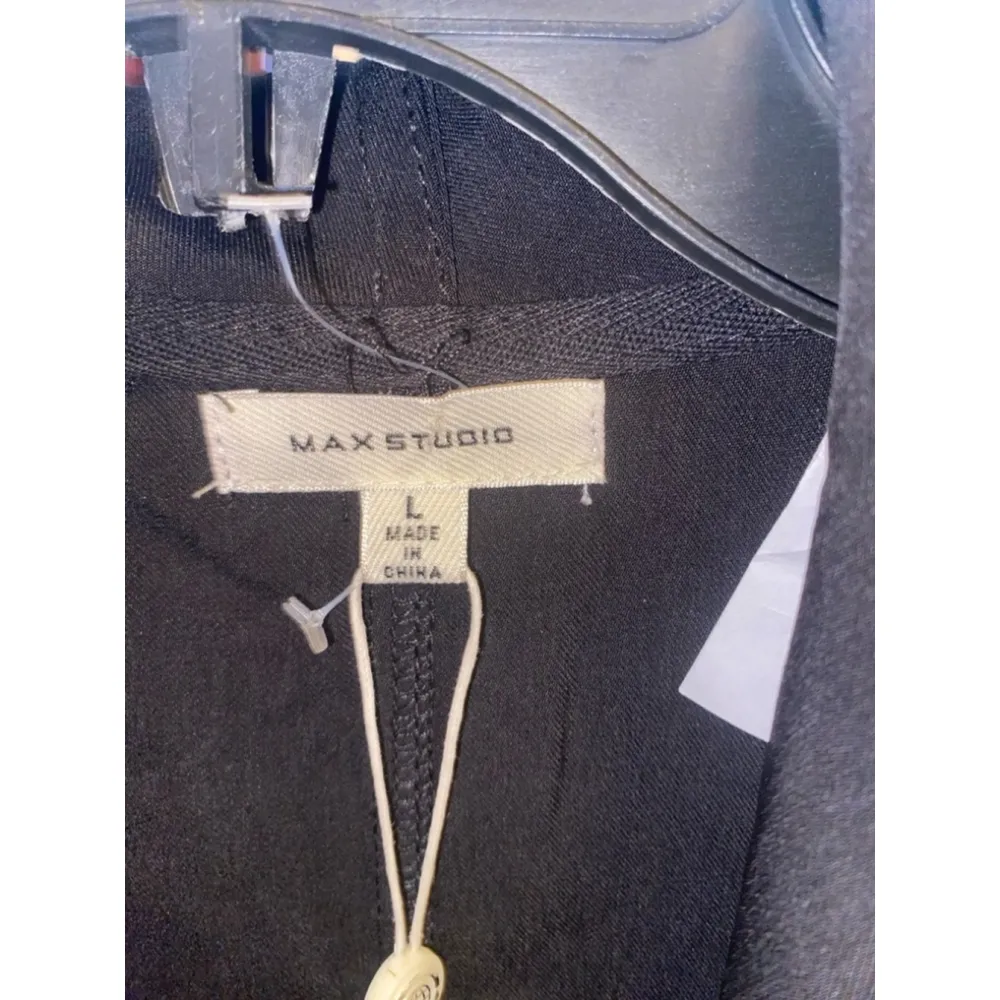 Women's Max Studio Black Blazer Jacket Size L - Image 2